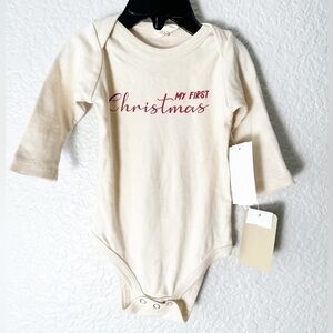 NWT Tenth & Pine My First Christmas Onesie